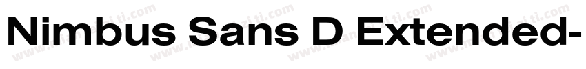 Nimbus Sans D Extended字体转换